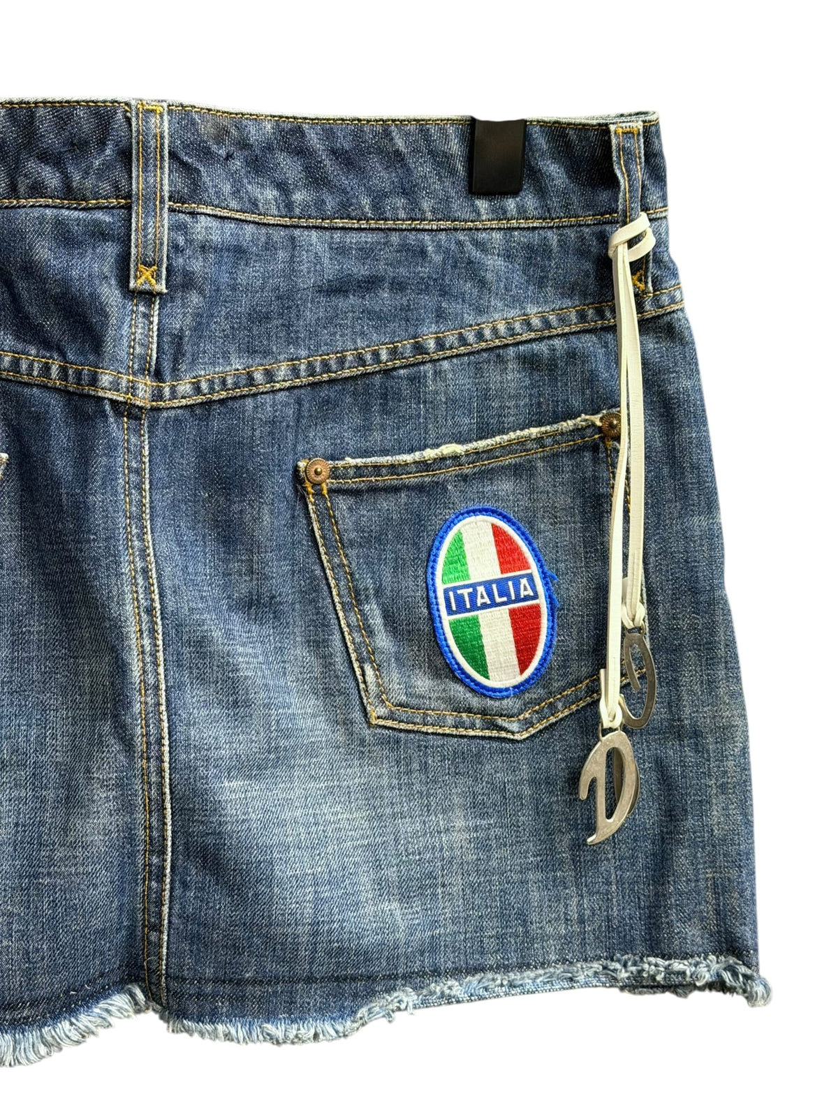 2003 Dolce & Gabbana Denim Italia Mini Skirt
