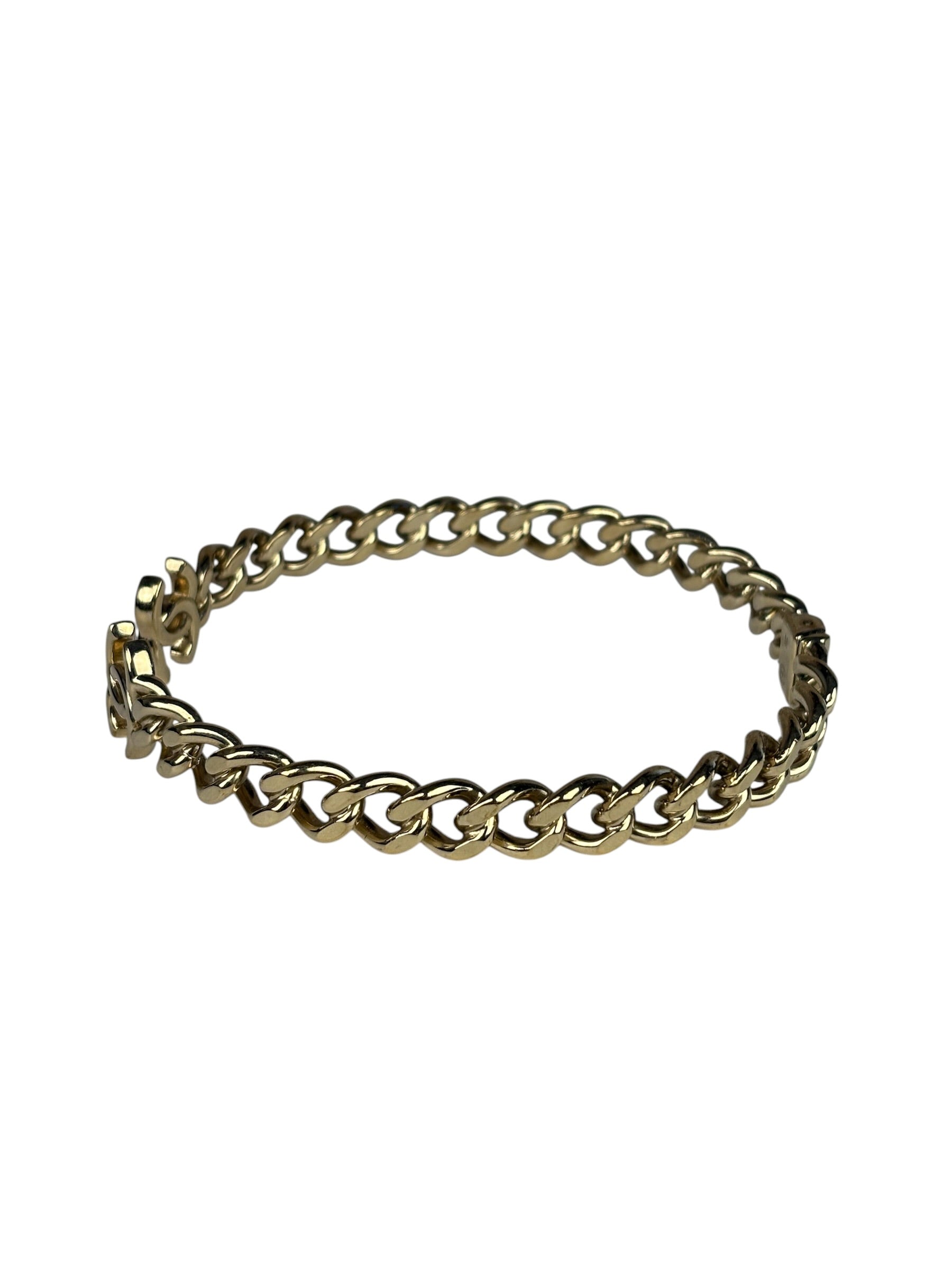 Chanel Gold Chain-Link Choker Necklace