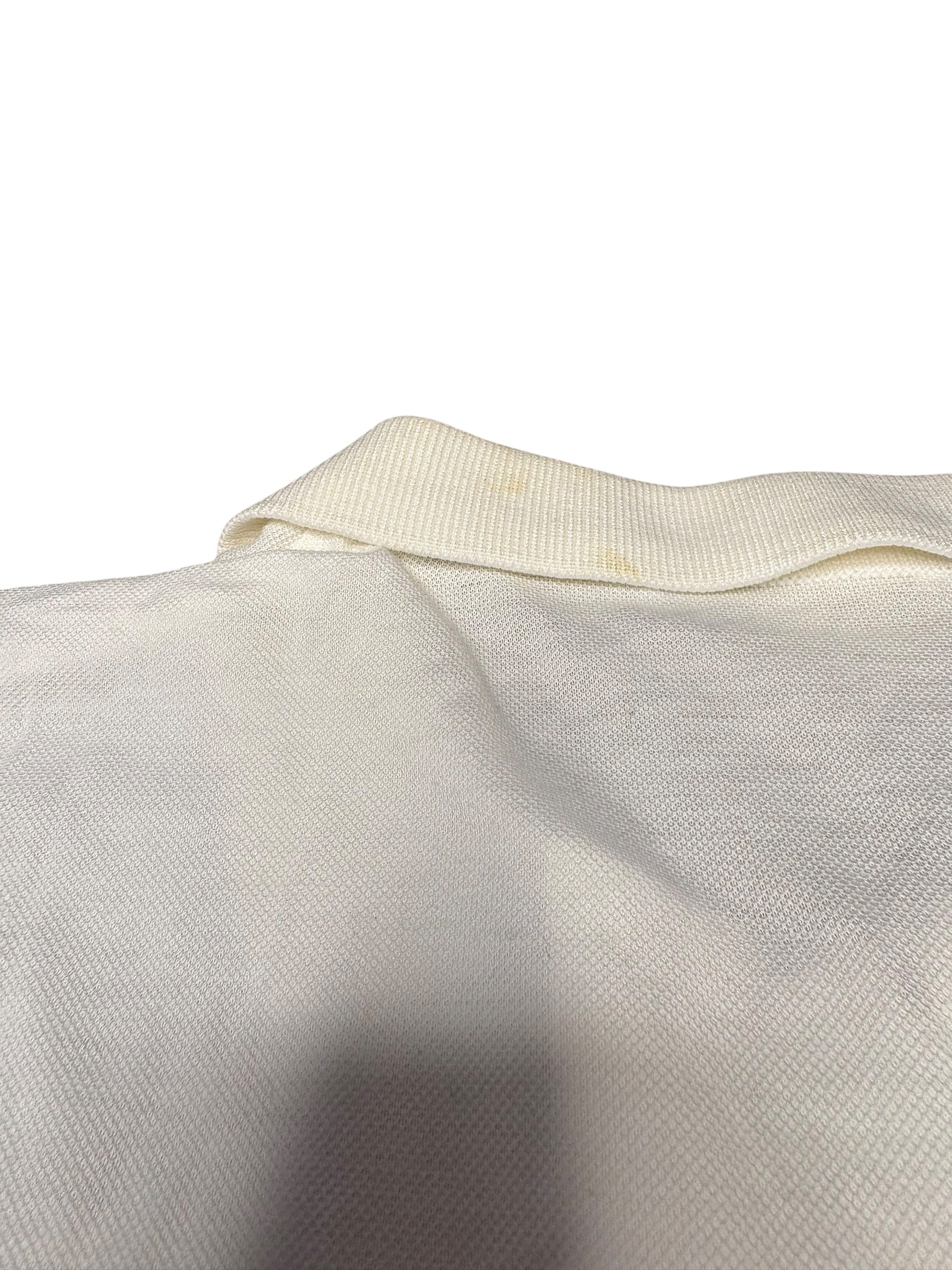 Christian Dior Sports Vintage White Sleeveless Button Up Top