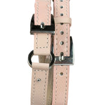Dior D104 Pink Leather Double Strap Watch