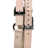 Dior D104 Pink Leather Double Strap Watch