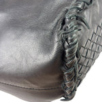 Bottega Veneta Black Intrecciato Fringe Shoulder Bag