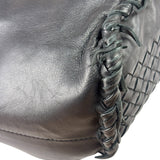 Bottega Veneta Black Intrecciato Fringe Shoulder Bag
