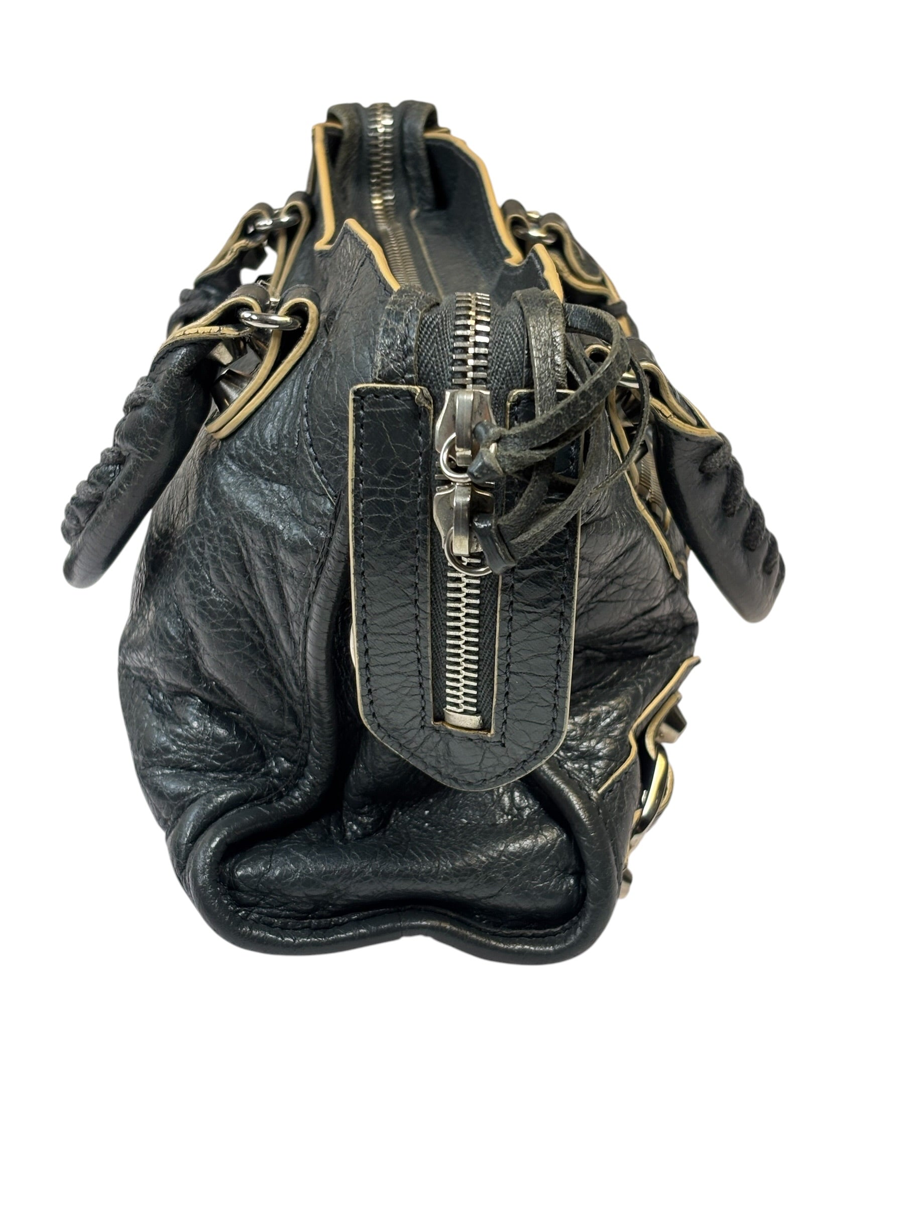 Balenciaga Charcoal Le City Small Two-Way Bag
