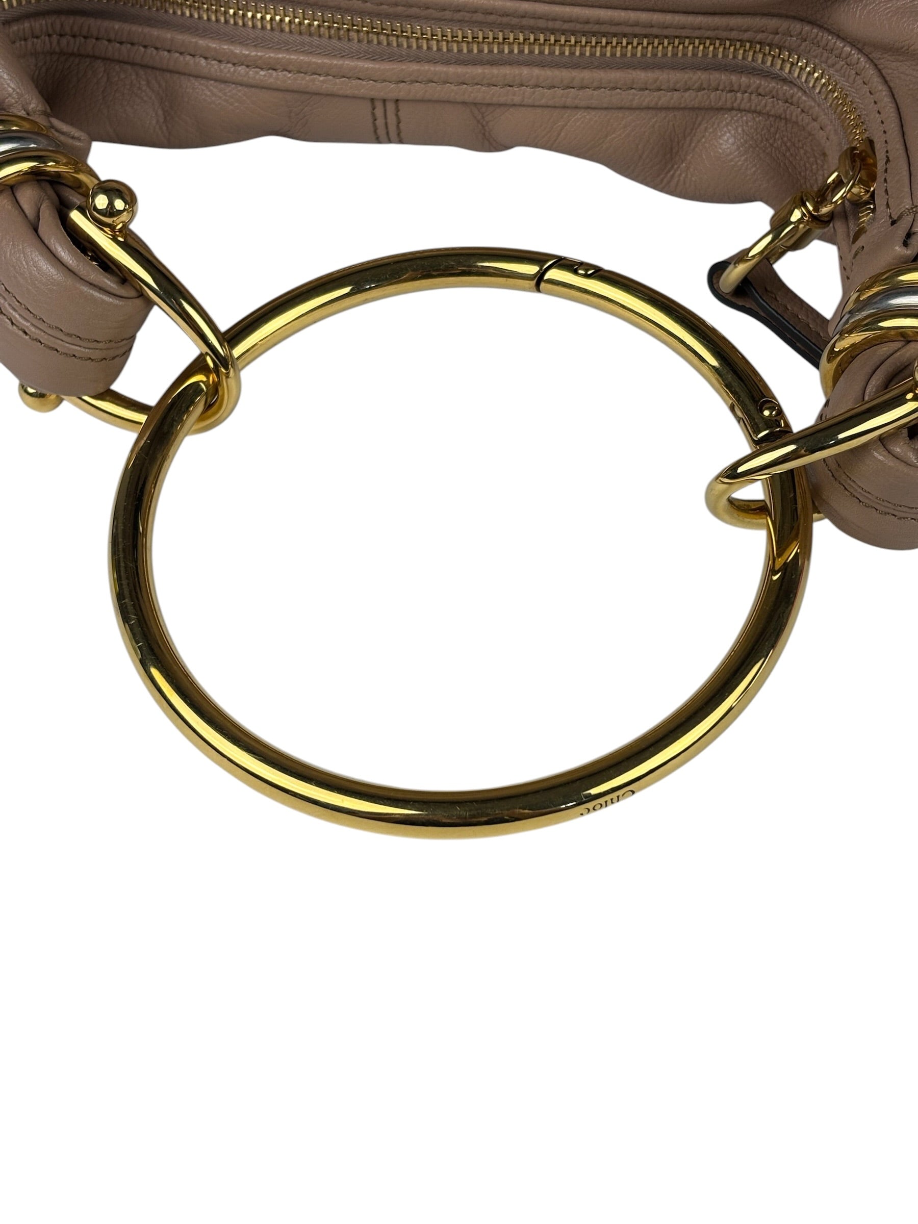 Chloe Woodrose Leather Small Bracelet Hobo Bag