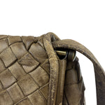 Bottega Veneta Brown Intrecciato Crossbody
