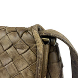 Bottega Veneta Brown Intrecciato Crossbody
