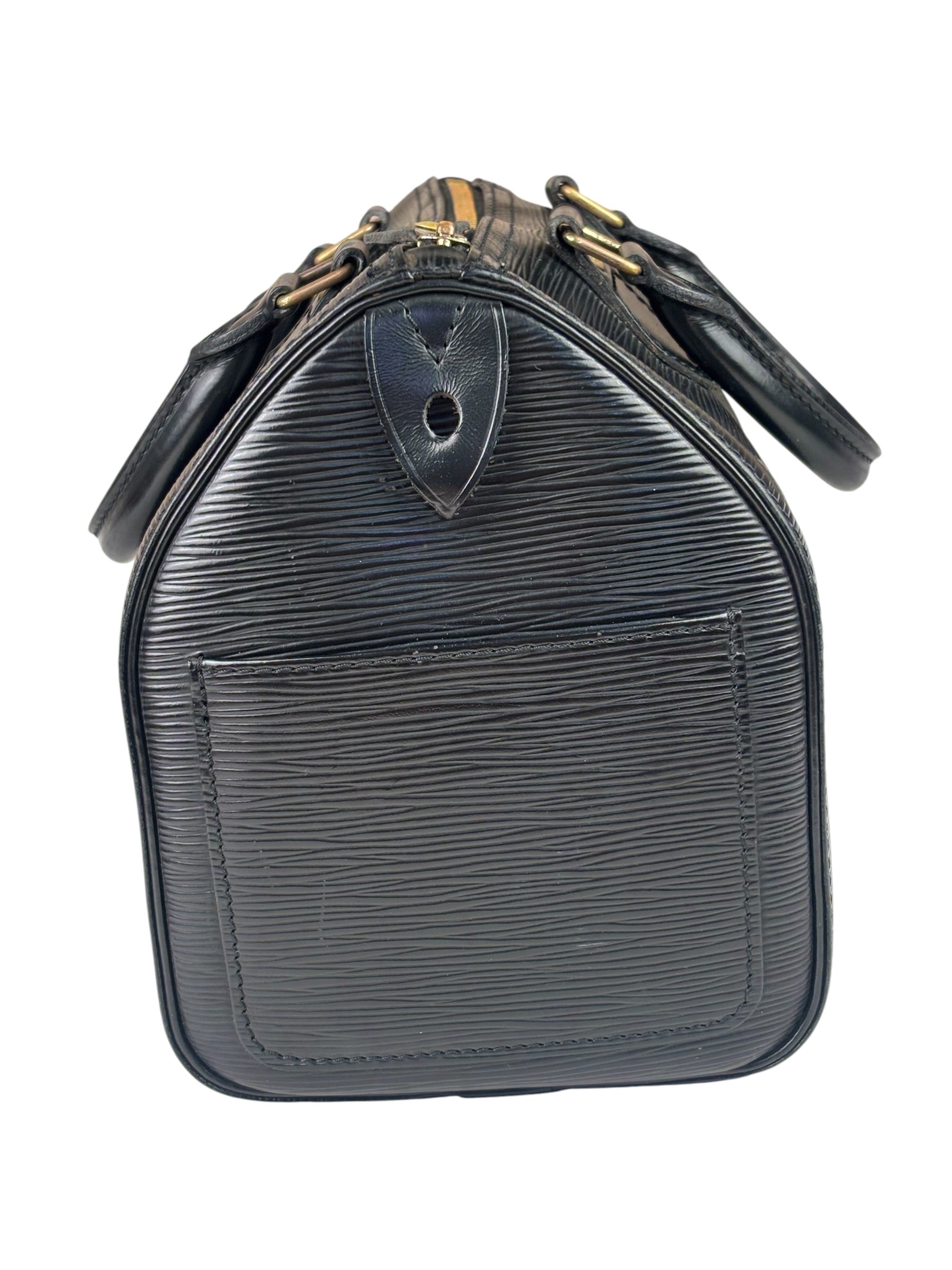 Louis Vuitton Black Epi Leather 25