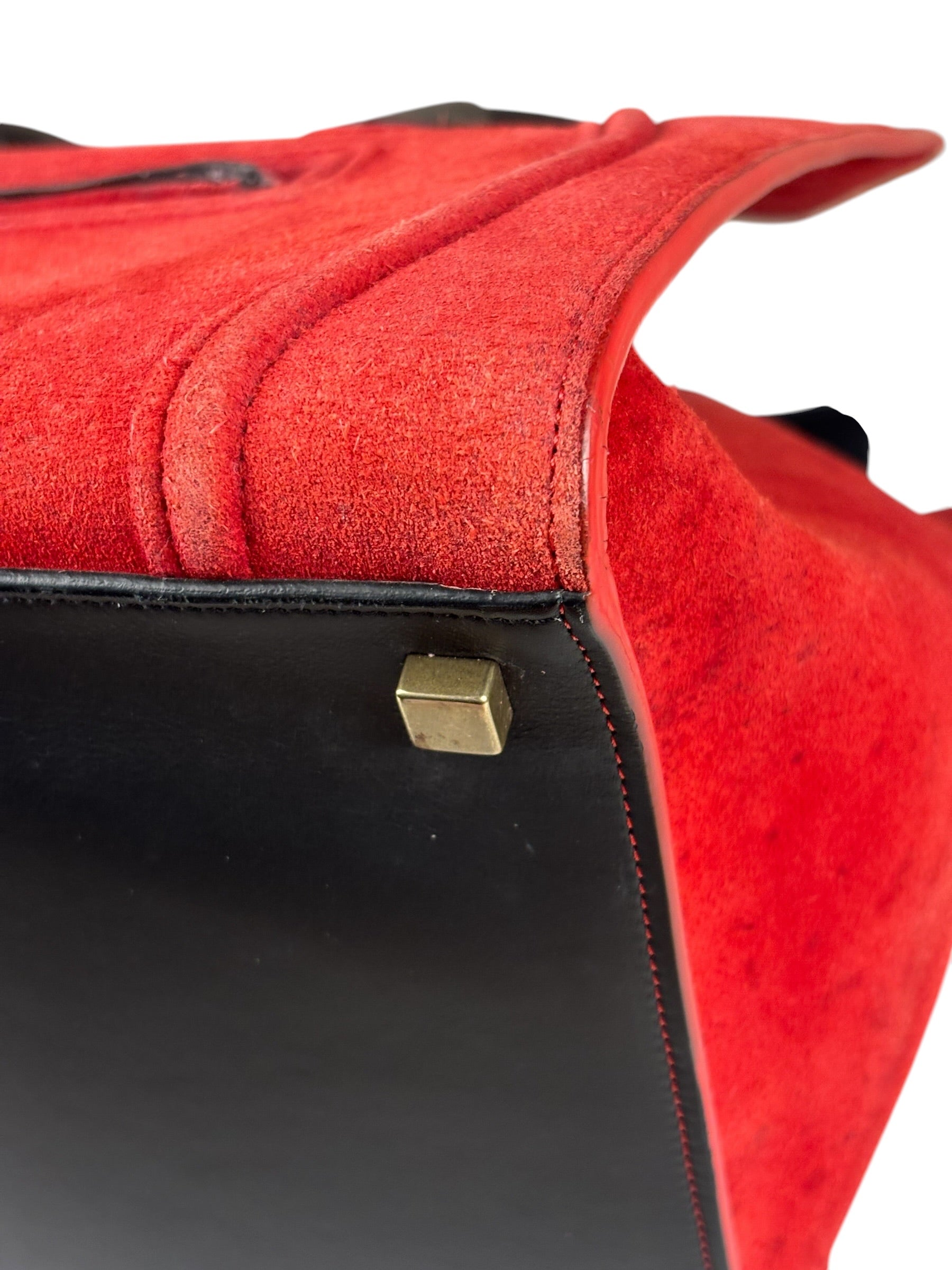 Celine Suede Luggage Phantom Tote Bag