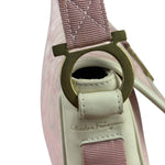 Ferragamo Pink Canvas Gancini Shoulder Bag