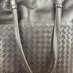 Bottega Veneta Chocolate Brown Leather Intercciato Tote Bag