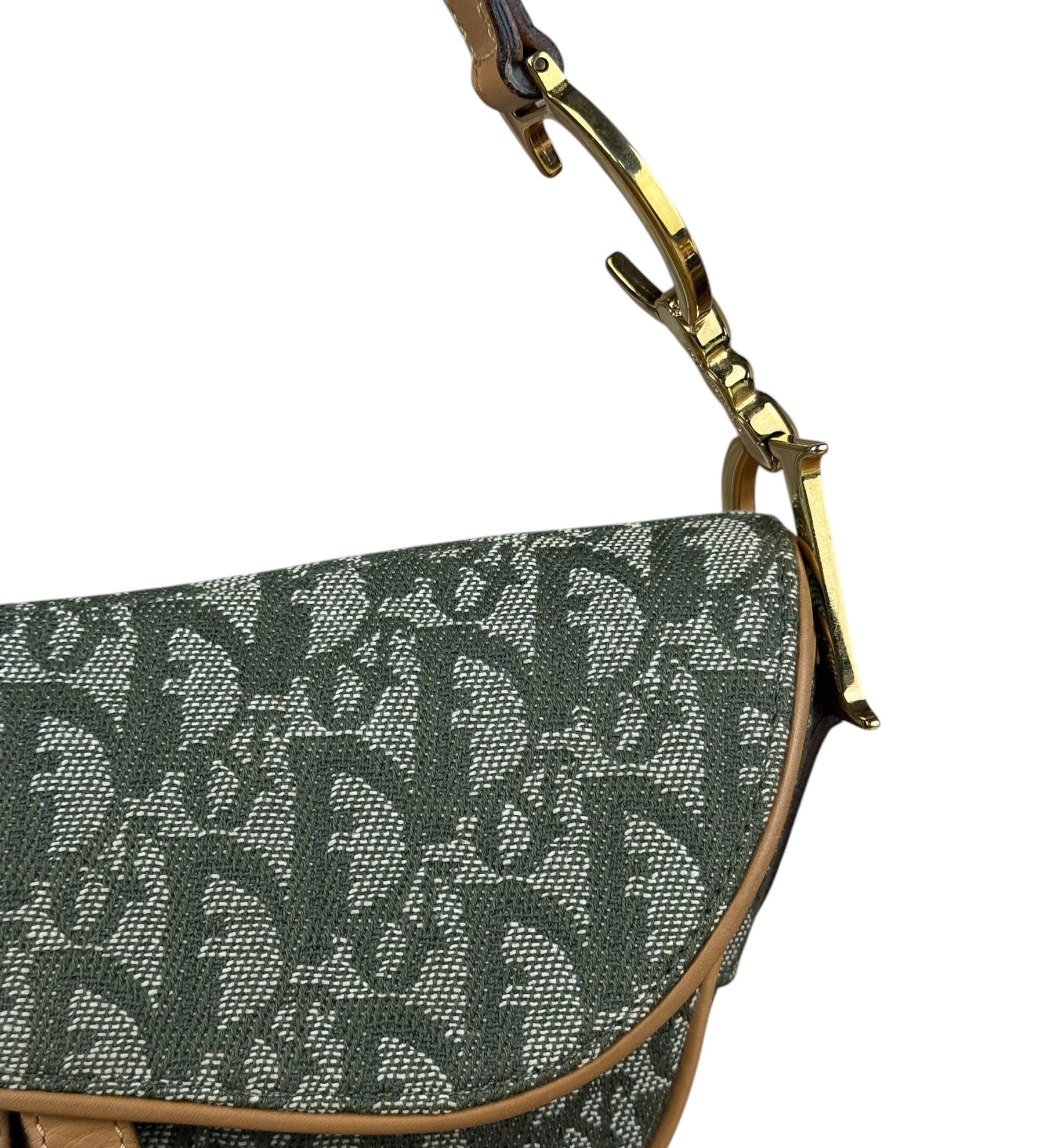 Christian Dior Vintage Trotter Saddle Shoulder Bag