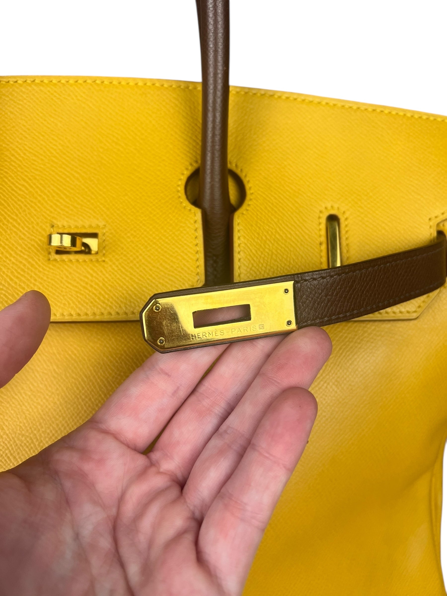 Hermes Birkin 35 Cushvel Havana x Jaune