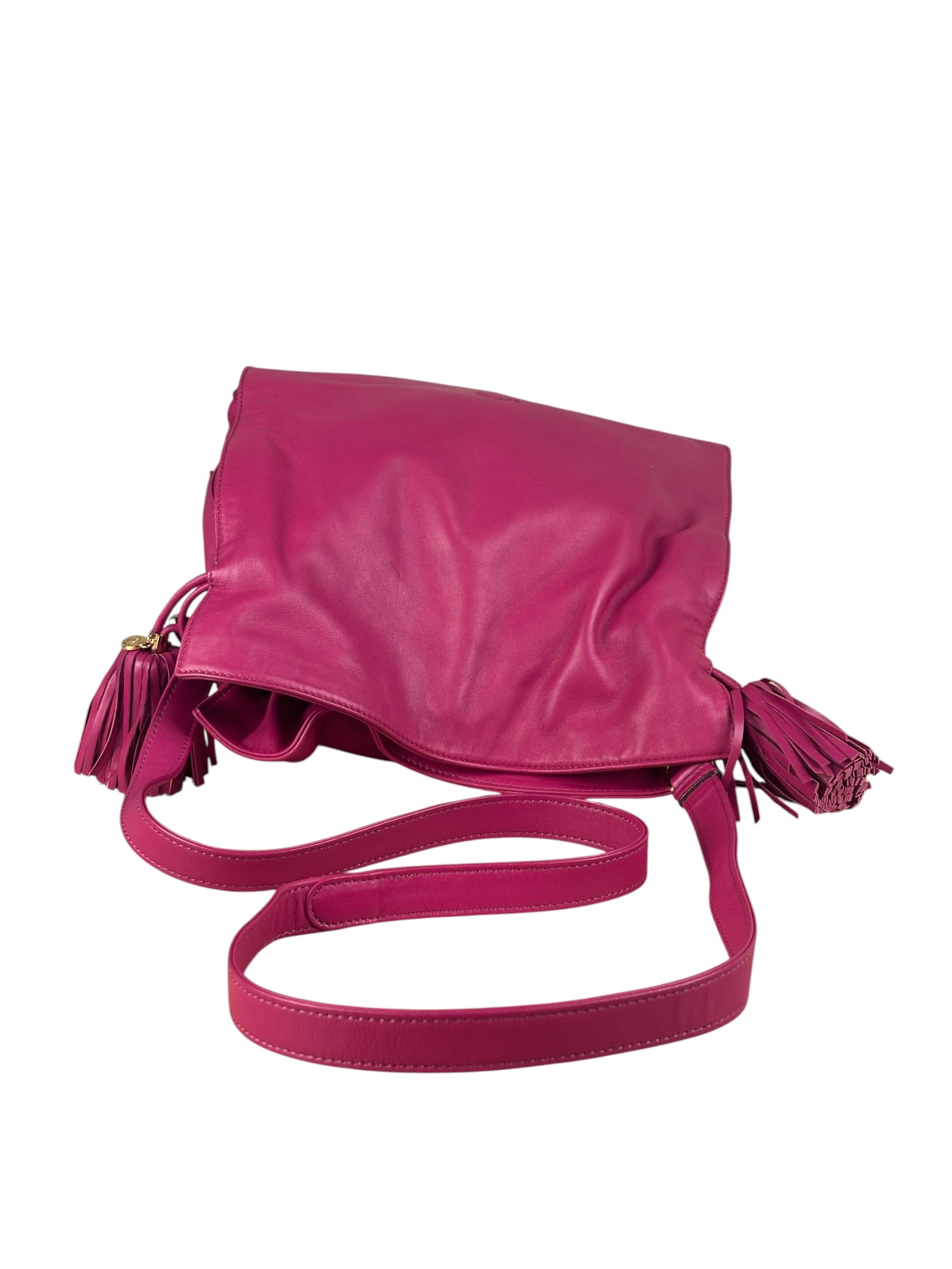 Loewe Pink Calfskin Flamenco Crossbody Bag