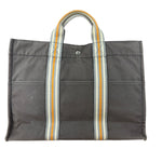 Hermes Grey Canvas Fourre Tout GM