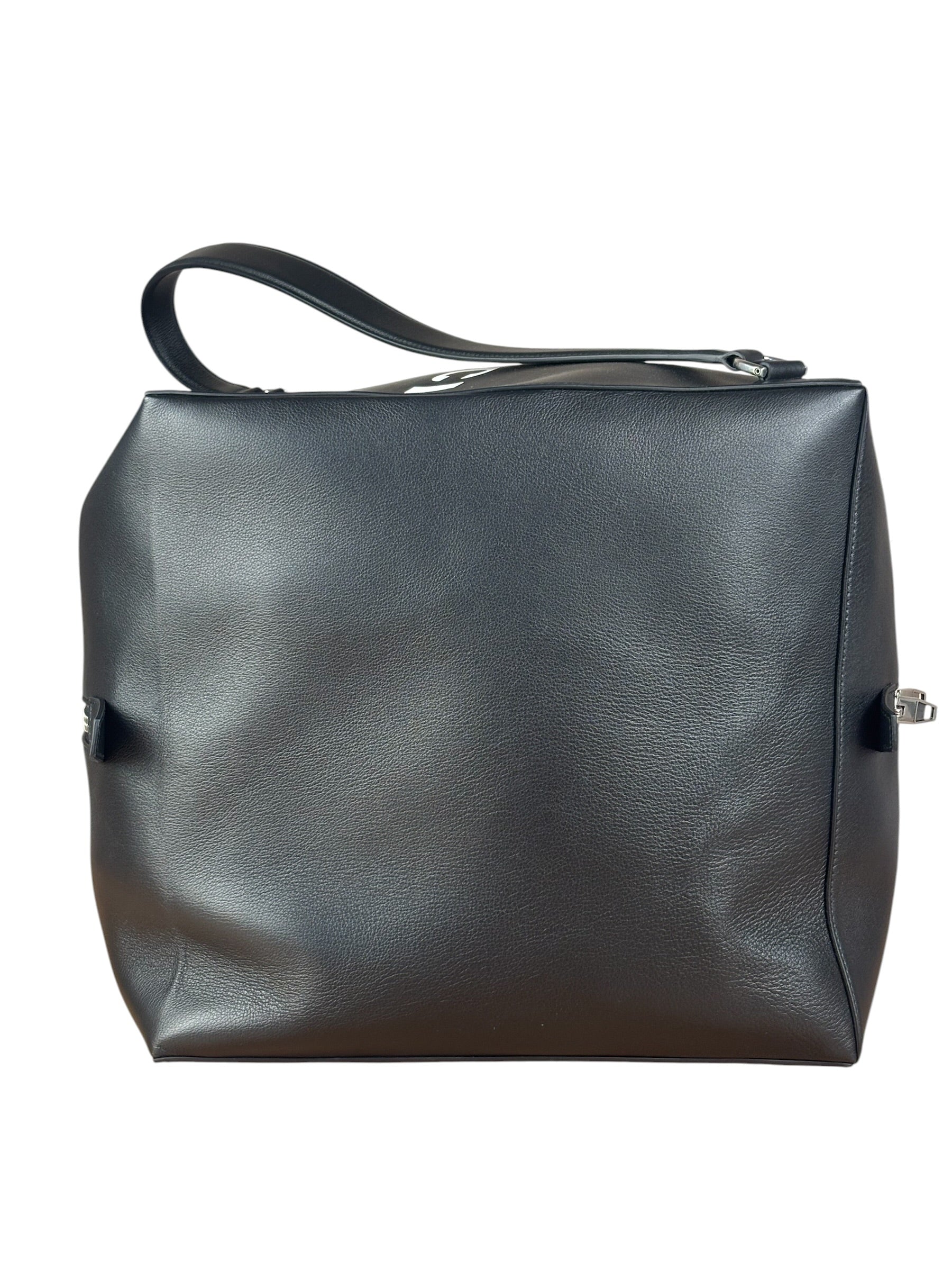 Balenciaga Black Leather Giant Box Bag