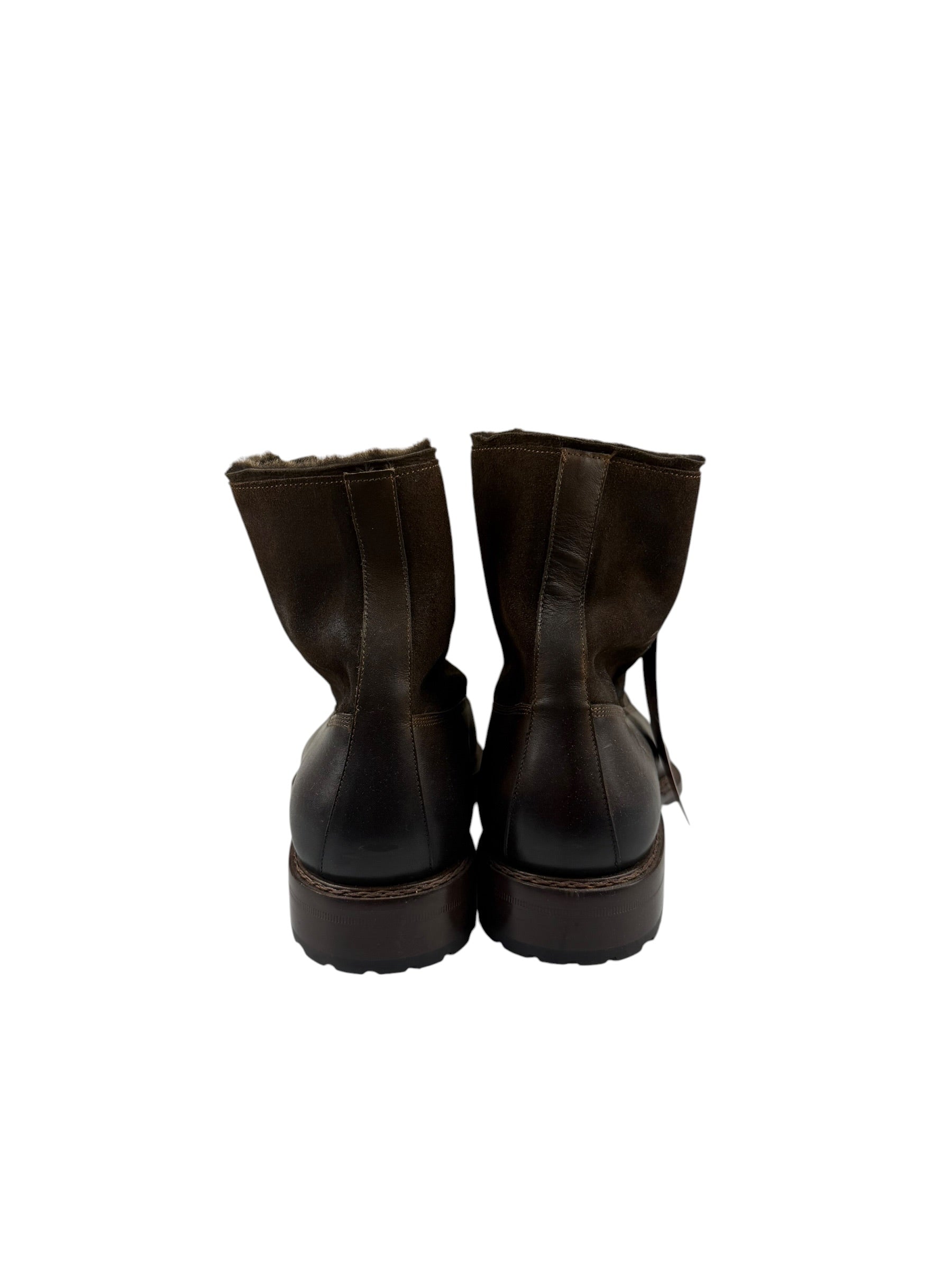 Mazlan Brown Boots Fur Inside