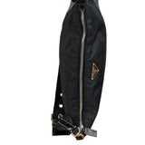 Prada Black Tessuto Nylon Leather Trim Shoulder Bag