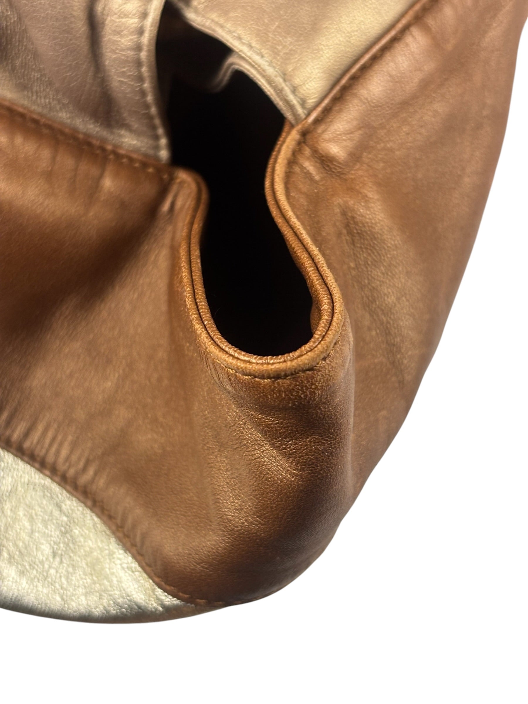 Loewe Gold/Bronze Leather Nappa Aire Handbag
