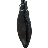 Balenciaga Black Leather Moto City Clutch Pouch