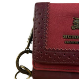 Burberry Blue Label Red Suede/ Leather Wallet
