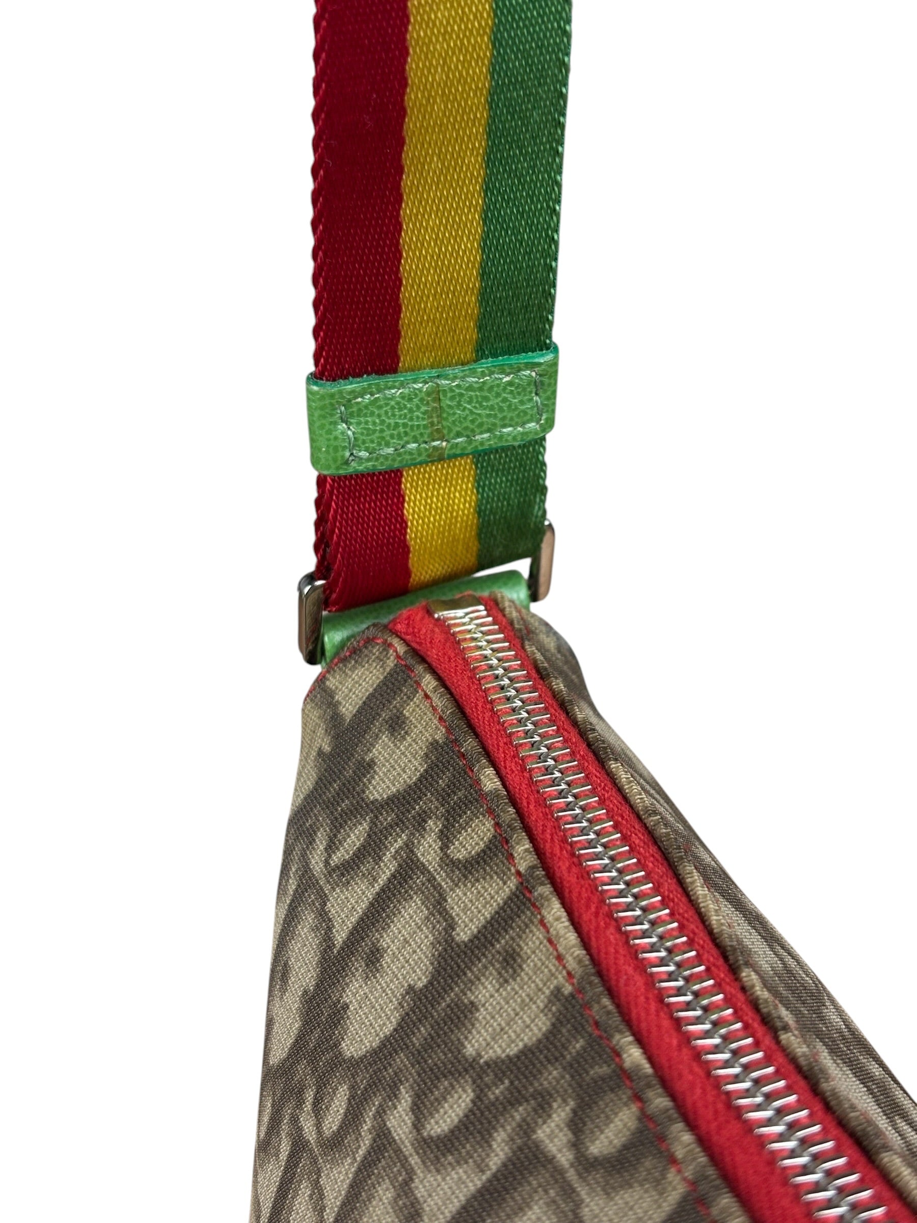 Christian Dior Vintage Rasta Trotter Crossbody Bag