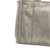 Prada Grey Denim Canapa Logo Tote