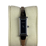 Gucci Vintage Black Dial Bangle Watch 1500L