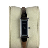 Gucci Vintage Black Dial Bangle Watch 1500L
