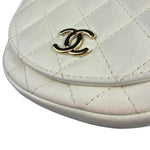Chanel White Quilted Leather Side-Packs Dual Shoulder Bag 2019