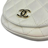 Chanel White Quilted Leather Side-Packs Dual Shoulder Bag 2019