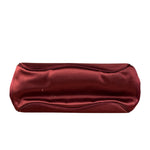 Gucci Burgundy Satin Bamboo Top Handle Bag