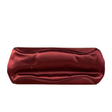 Gucci Burgundy Satin Bamboo Top Handle Bag