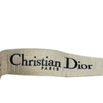 Christian Dior Navy Leather Trim Trotter Saddle Two-Way Bag