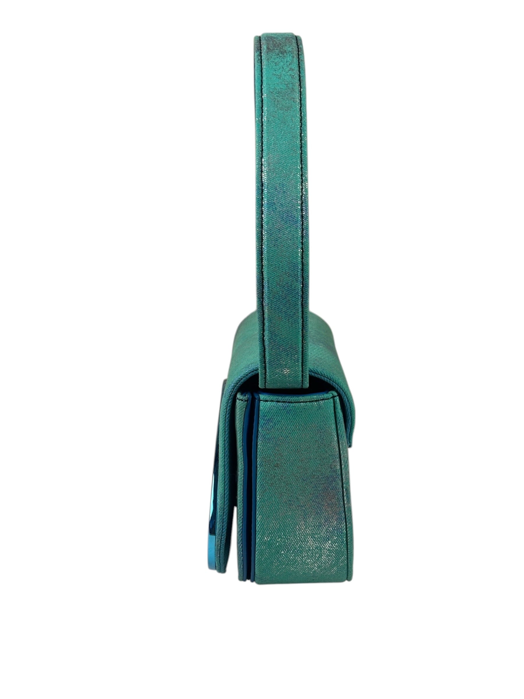 Diesel Blue Iridescent 1DR Shoulder Bag