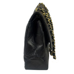 Chanel Black Quilted Leather Double Flap Small Bag