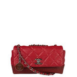 Chanel Red Quilted Leather Boy Flap Bag 2014