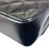 Chanel Black Quilted Leather Flap Bag 1989