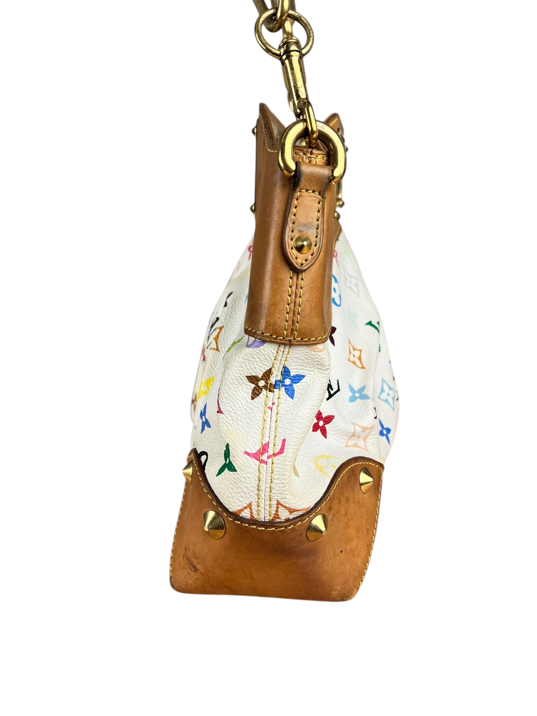 Louis Vuitton White Murakami Judy MM 2Way