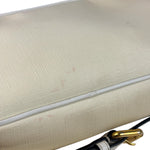 Versace Pastel Yellow Leather Logo Print Belt Bag