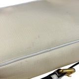 Versace Pastel Yellow Leather Logo Print Belt Bag