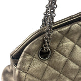 Chanel Metallic Gold Quilted Caviar Just Mademoiselle Bowling Bag 2010
