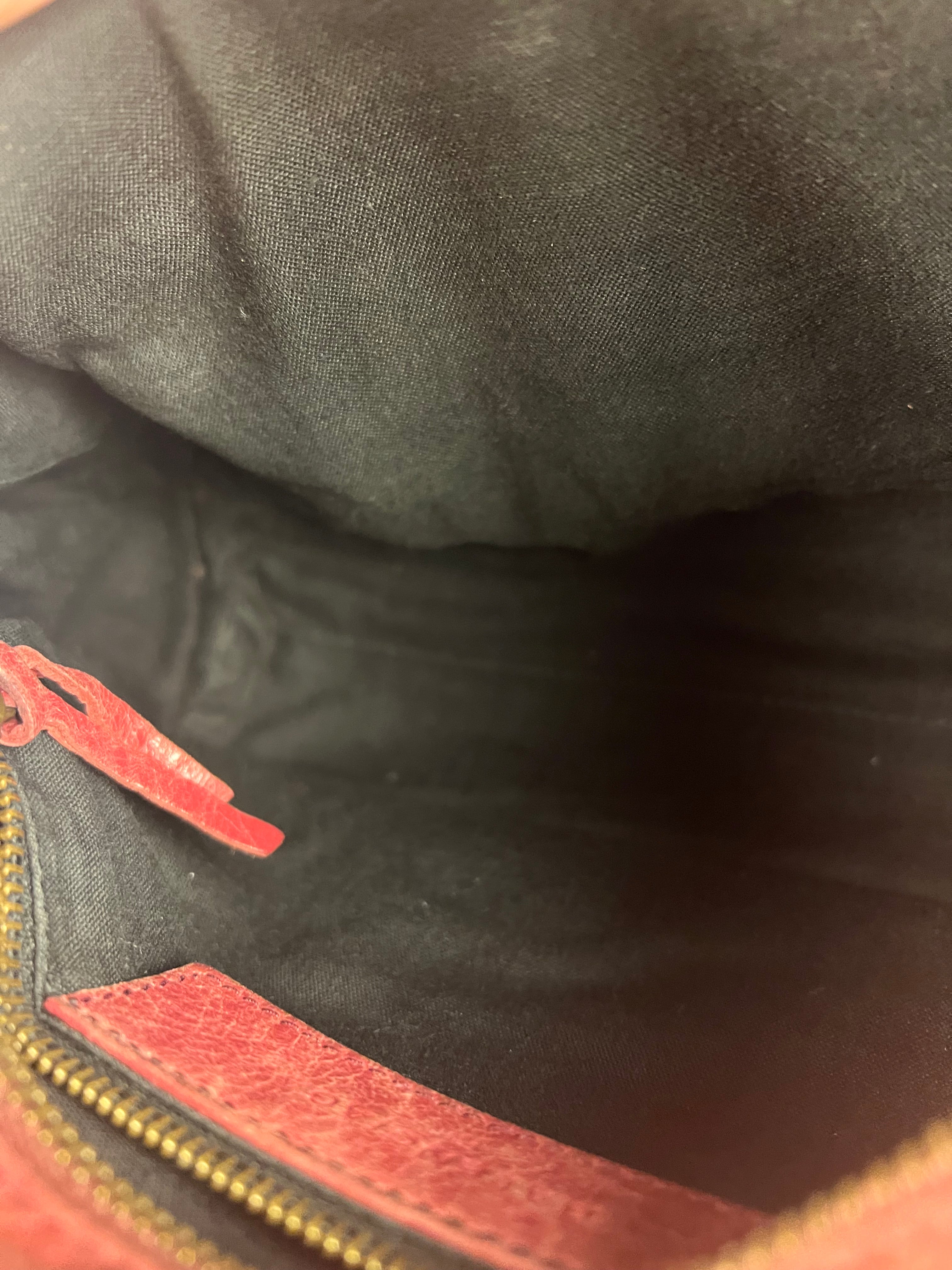Balenciaga Mini Classic Leather City Bag Red