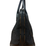 Louis Vuitton Limited Edition Black Monogram Transparence Lockit Hand Bag