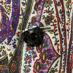 1980s Yves Saint Laurent Silk Multicolor Paisley Blouse