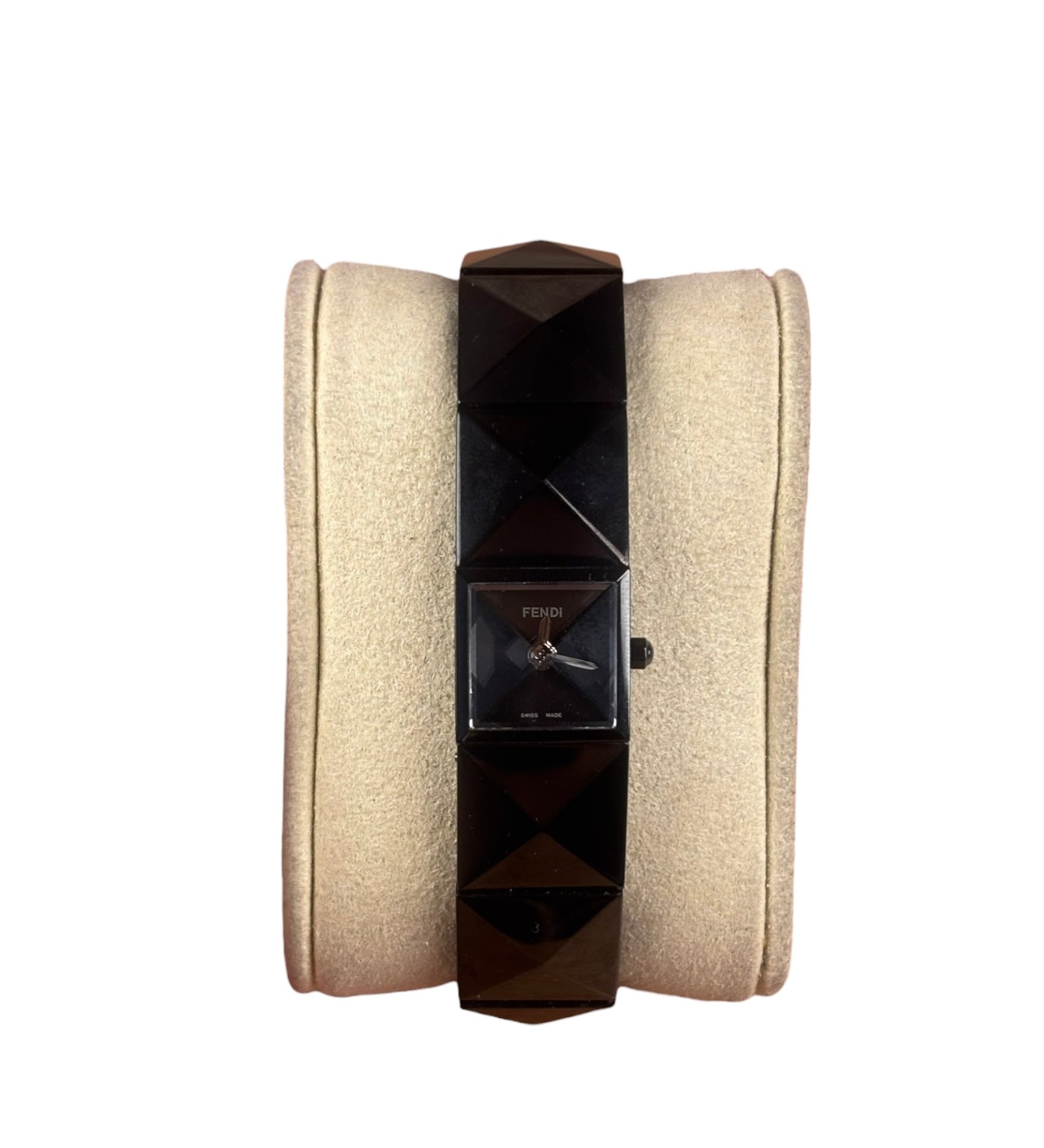 Fendi 4270L Black Pyramid Band Watch