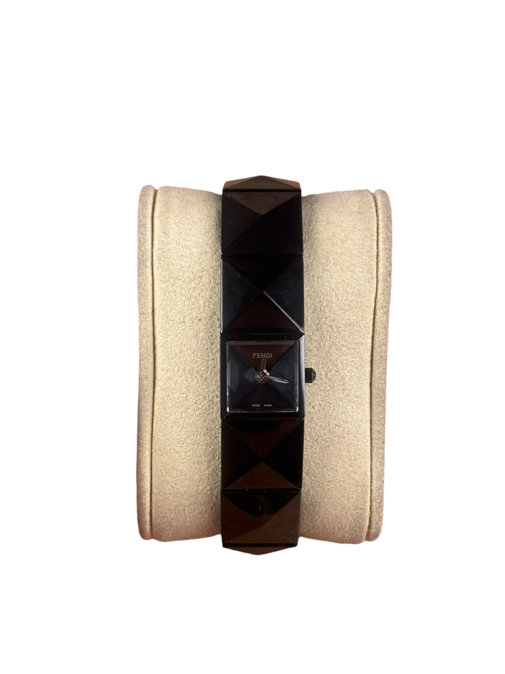 Fendi 4270L Black Pyramid Band Watch