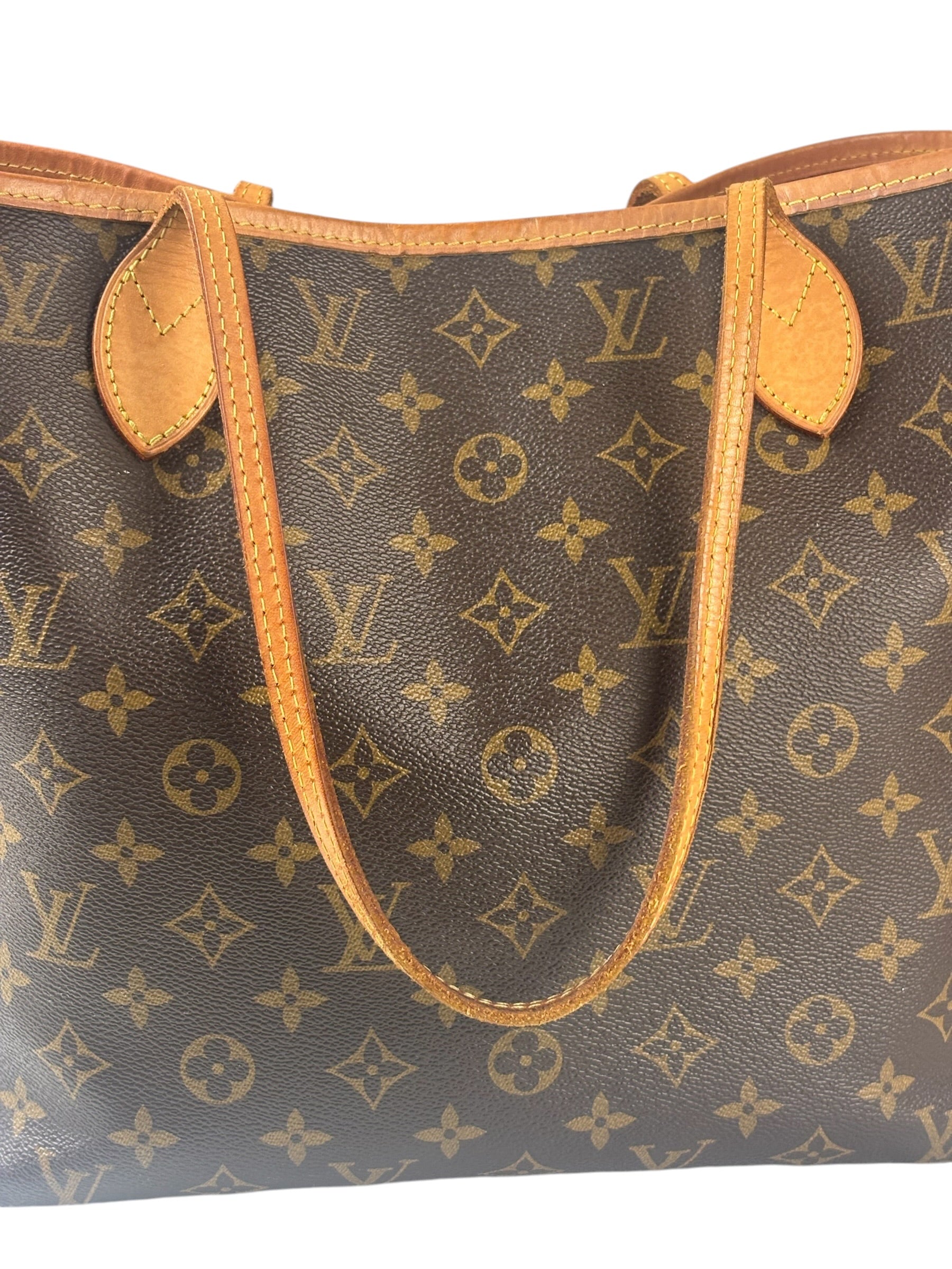Louis Vuitton Monogram Neverful MM Pink Canvas-Lined Tote Bag