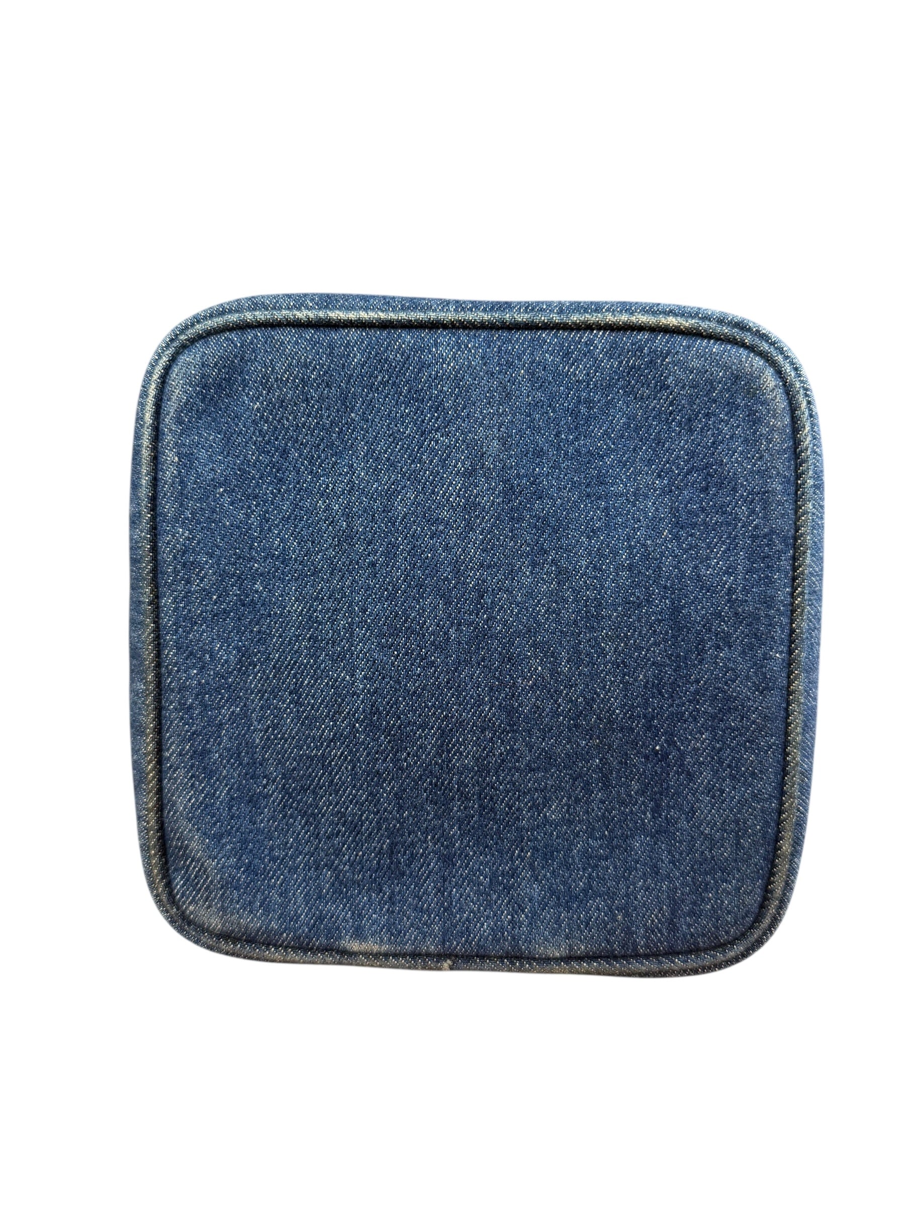 Chanel Denim Vanity Case Handbag 1997