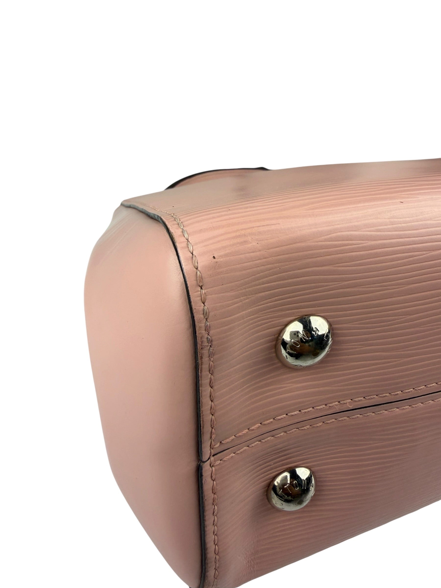 Louis Vuitton Nude Pink Epi Leather Cluny Rose Ballerine Hand Bag